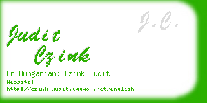 judit czink business card